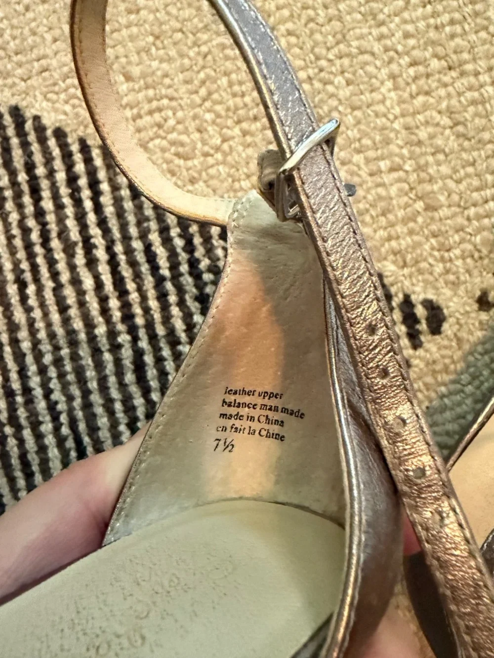 Seychelles metallic wedge sandal